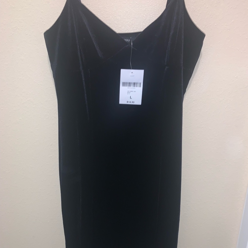 Black Velvet Mini Dress